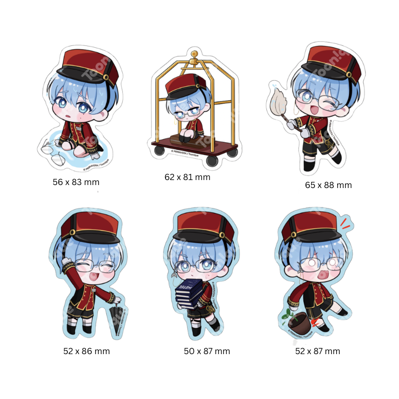 Psycode Oversleep & Yeon-i x Toonique - Removable Sticker Set