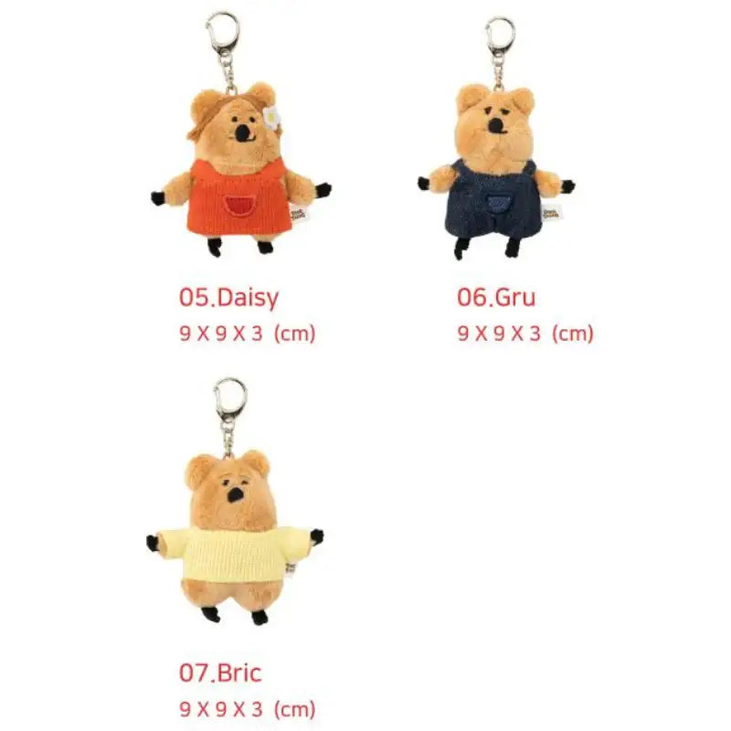 Dinotaeng - Quokka in School Flat fur keyring - Dinotaeng - Doll keyrings - Harumio