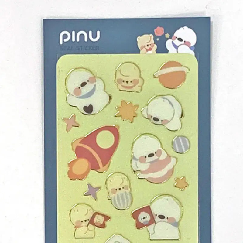Pinu - Gilt Seal Sticker - Soone Content - Stickers - Harumio