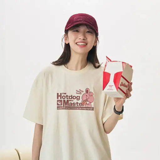 BT21 - COOKY The Hotdog No. 1 Master Short Sleeve T-Shirt - BT21 - T-Shirt - Harumio