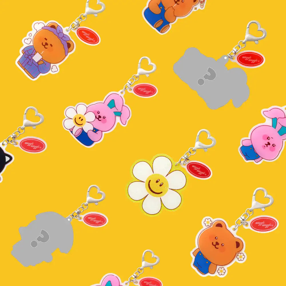 Wiggle Wiggle - Acrylic Keyring (Random) - Wiggle Wiggle - Acrylic Keyring - Harumio