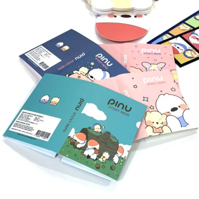 Pinu - 4-layer Sticky Memo (Random) - Soone Content - Stationery & Office Supplies - Harumio