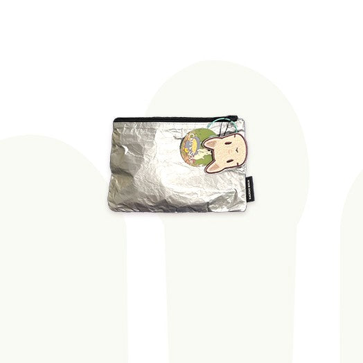 Cats and Soup X V-Square - B & C Collaboration Silver Pouch