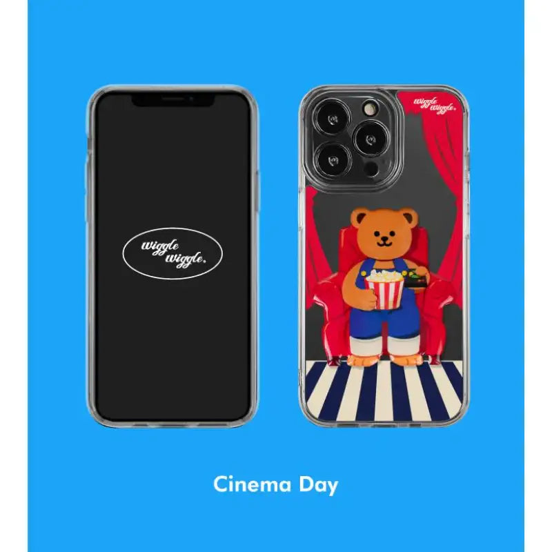 Wiggle Wiggle - iPhone Transparent Case & Big Griptok Set 3 - Wiggle Wiggle - Phone Case - Harumio