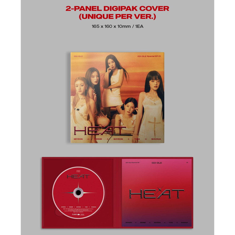 (G)I-DLE - Heat : Digipack (Group Version) - Cube Entertainment - Album - Harumio