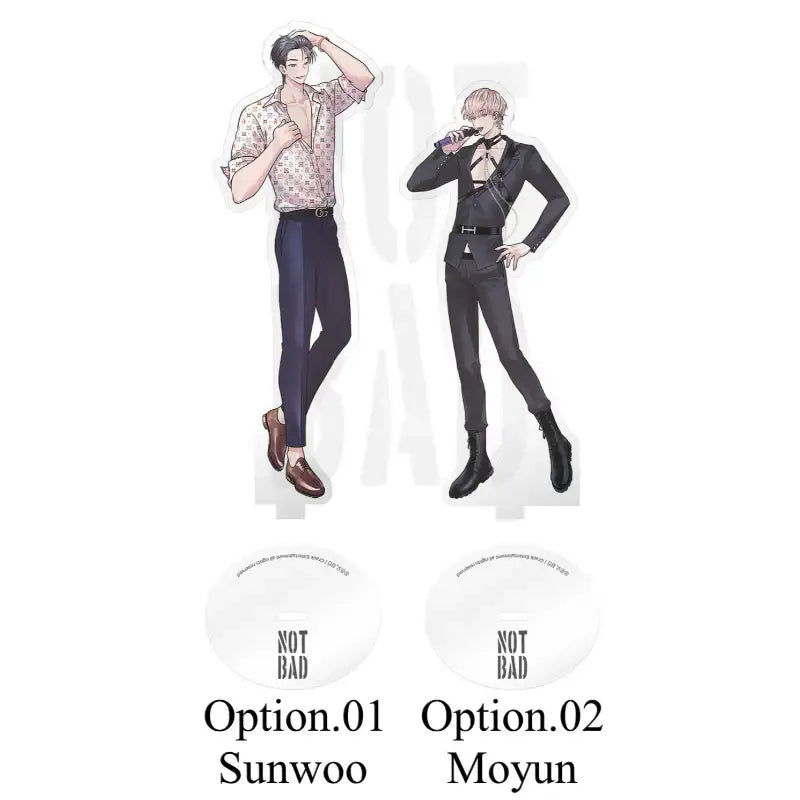 Not Bad - Acrylic Stand 2 - Crack Webtoon Store - Acrylic Stand - Harumio