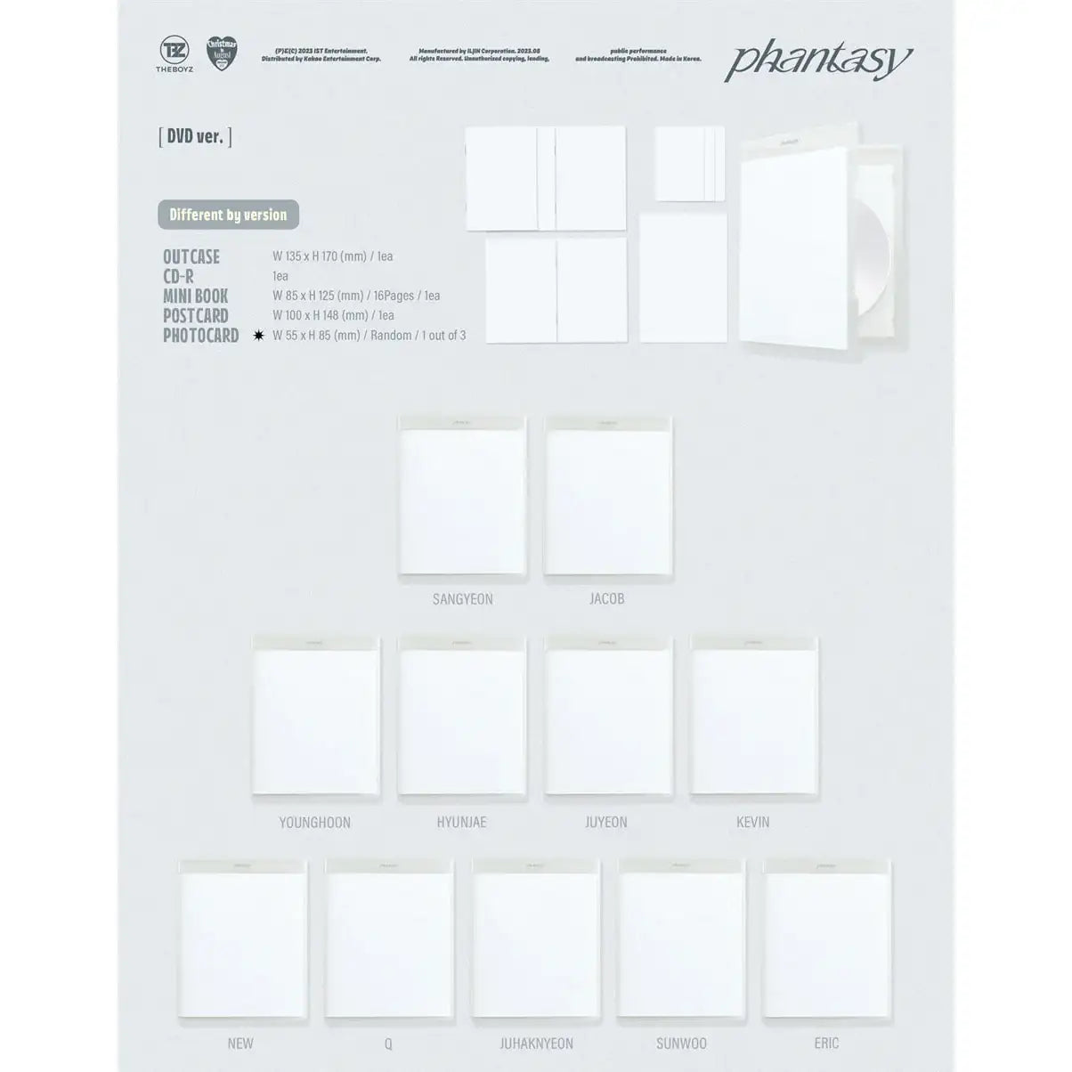 THE BOYZ - PHANTASY Pt.1 Christmas In August : Album Vol. 2 (DVD Version) - THE BOYZ - Album - Harumio