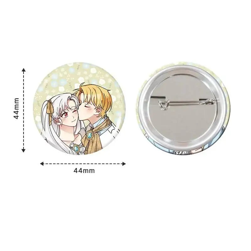 Don’t Look for the Villain Who Left - Round Pin Button - Webtoon Shop - Pin Buttons - Harumio