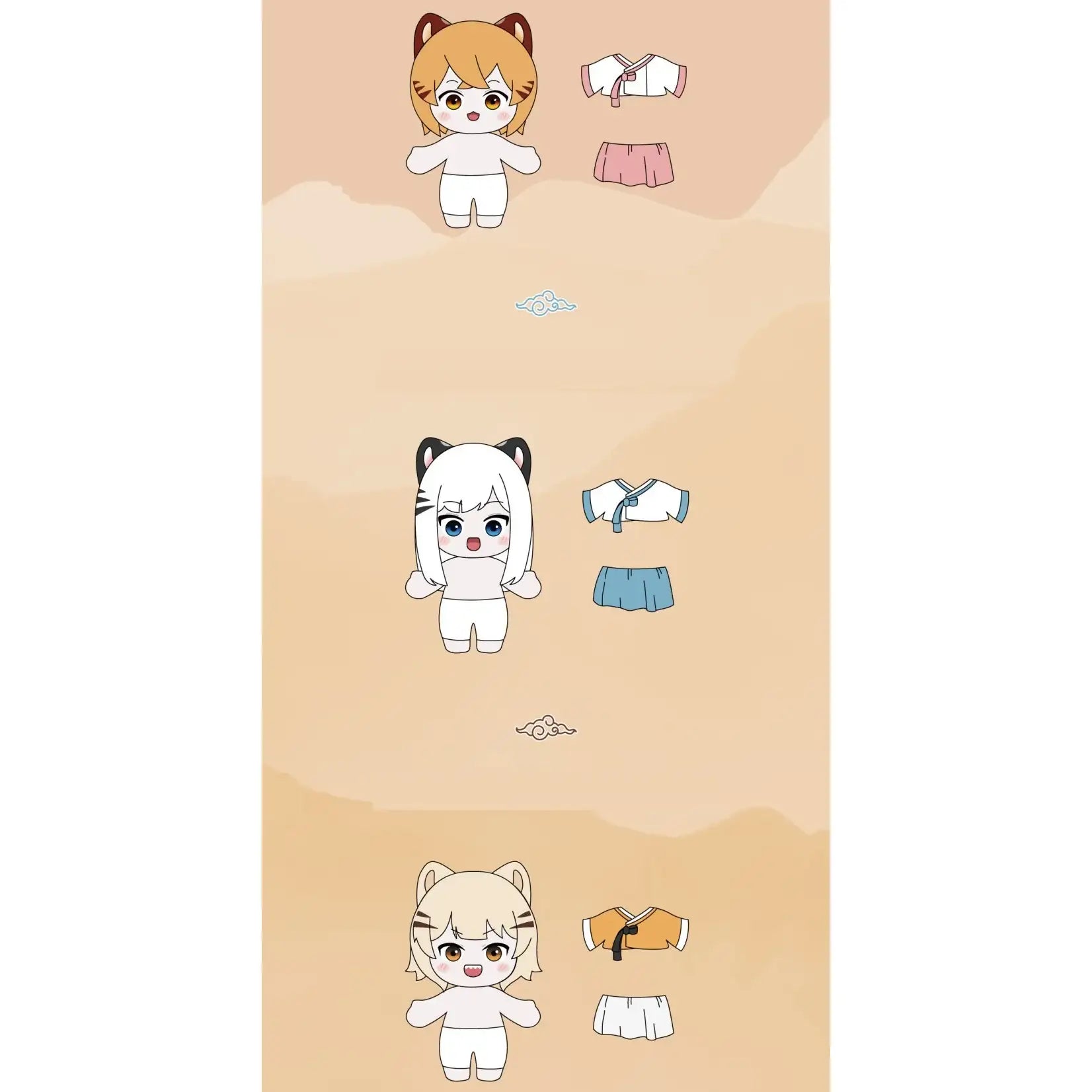 Tiger Coming In - Plush Doll Set - Webtoon Friends - Plush doll - Harumio