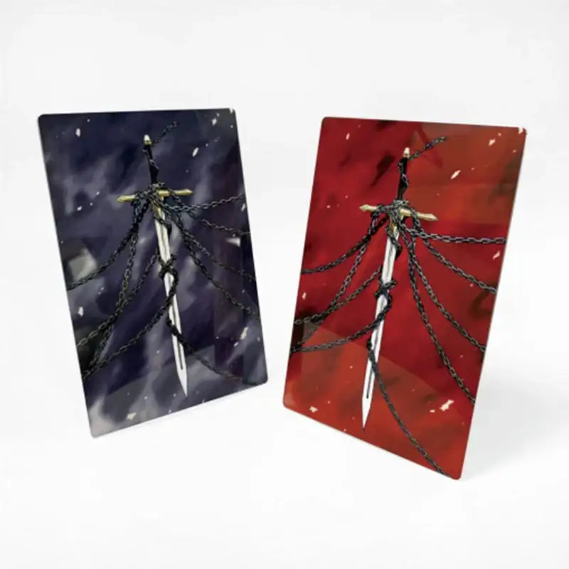 The Ember Knight - Metal Frame - ARTRANK - Keyring - Harumio