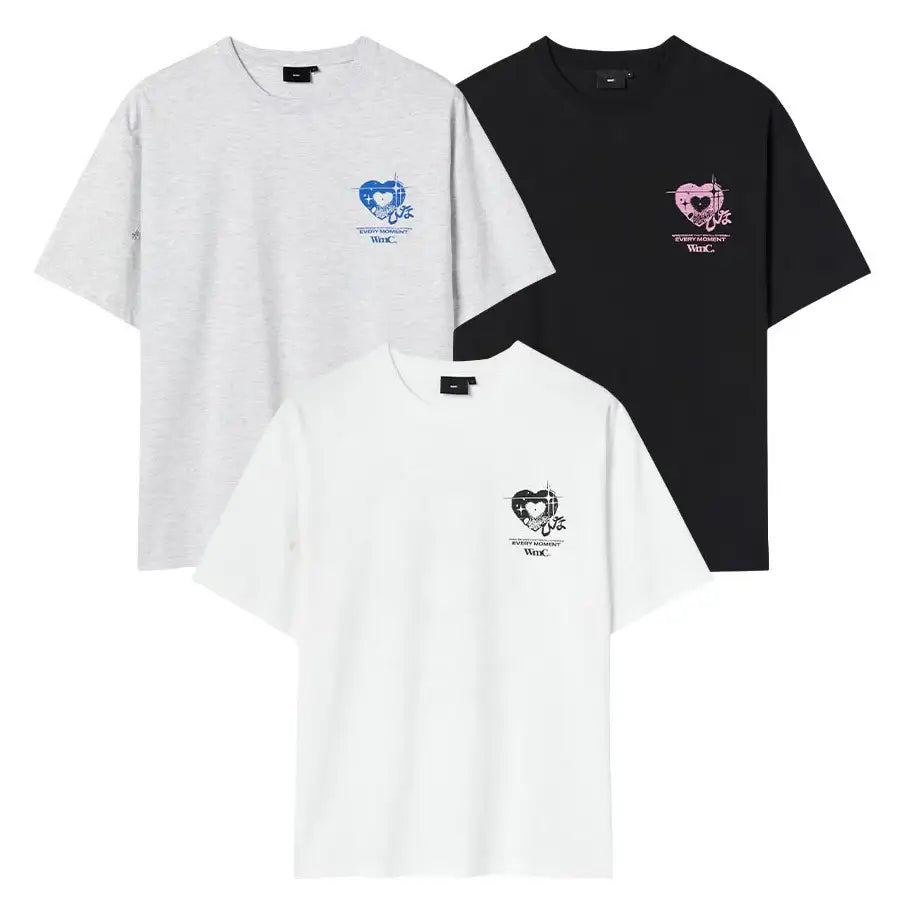 WMC x QWER Hina - Heart Eyes Short Sleeve T-Shirt - WMC x QWER Hina - T-Shirt - Harumio