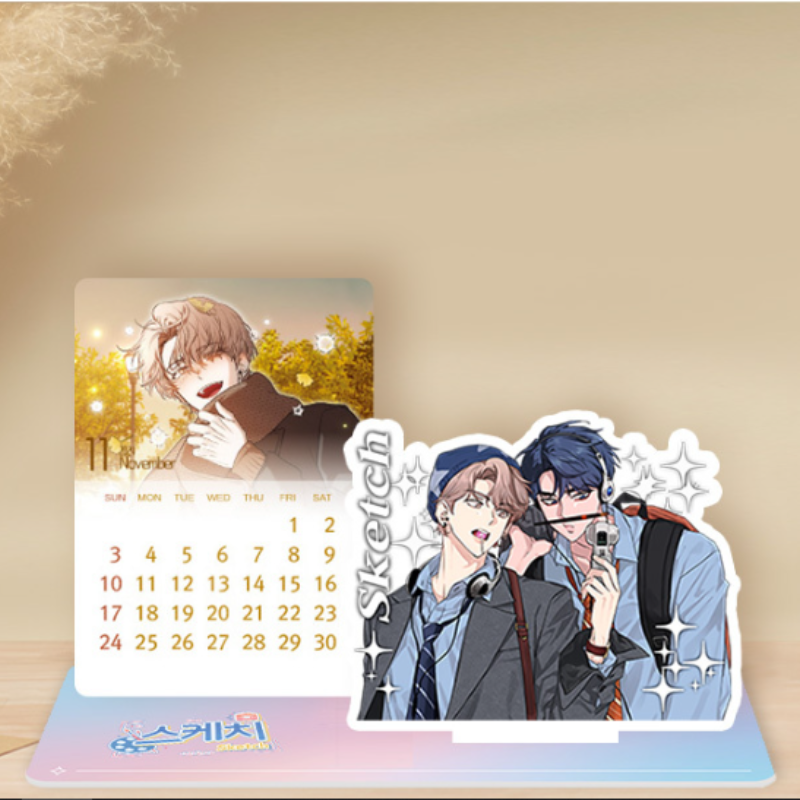 Sketch 2024 Photo Card Calendar Acrylic Stand