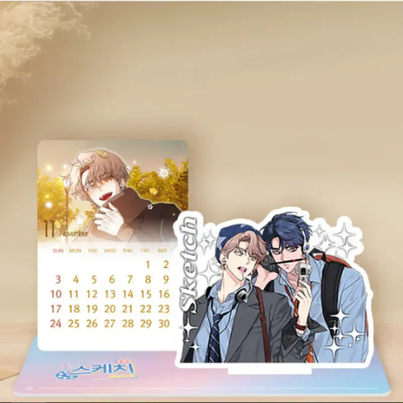 Sketch 2024 Photo Card Calendar Acrylic Stand - Daewon & Book - Calendars - Harumio