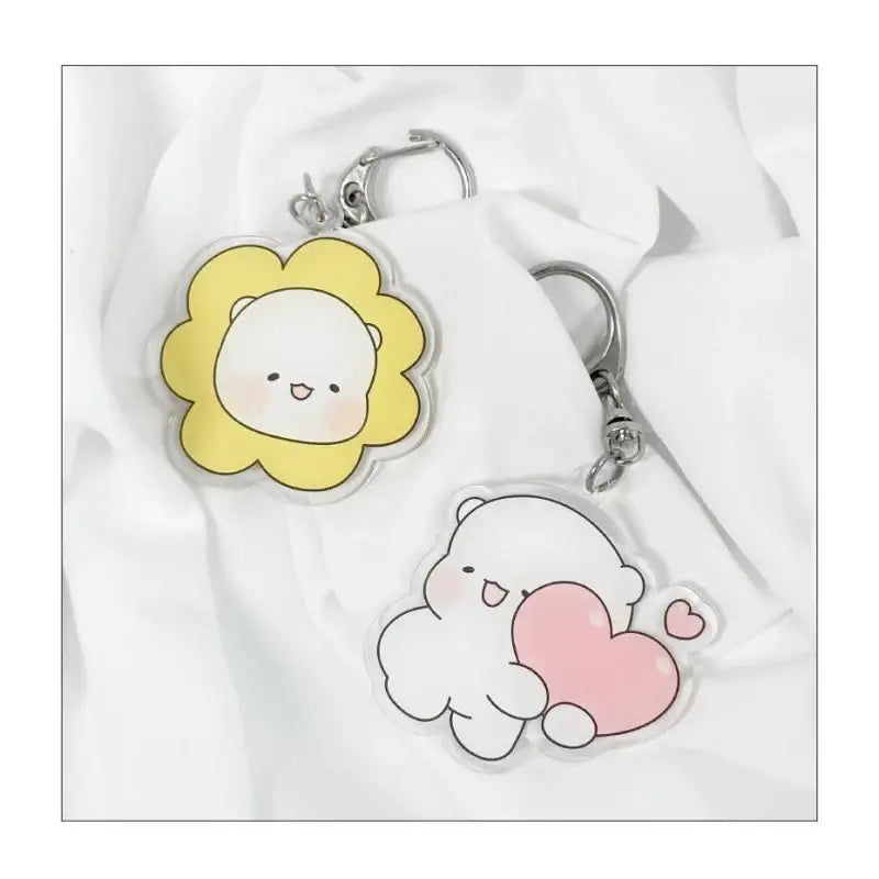 Ggongdal x Artrank - Healing Bear Acrylic Keyring - ARTRANK - Keyrings - Harumio
