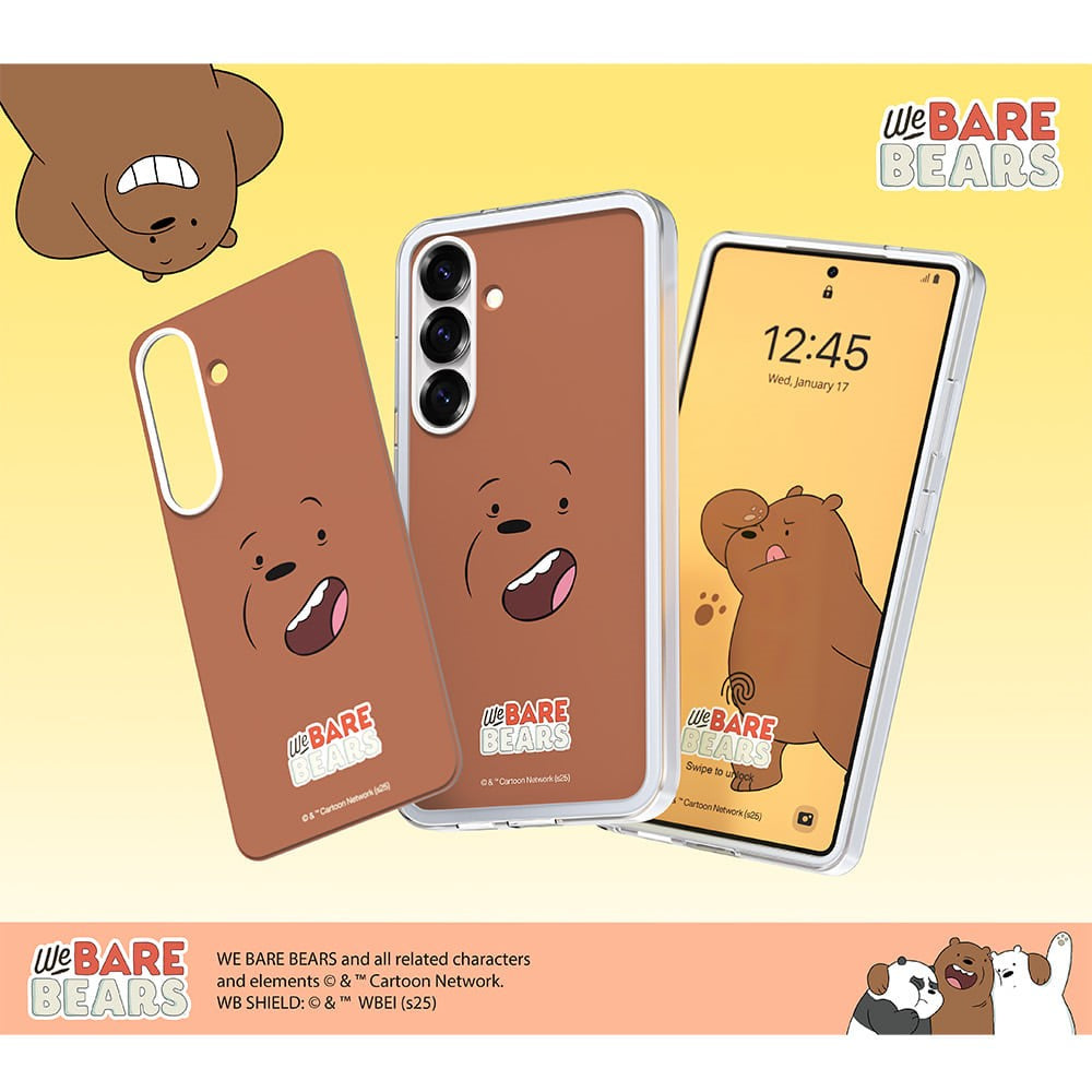 SLBS - We Bare Bears Grizzly Flip-Suit Card (Galaxy S25 Series)