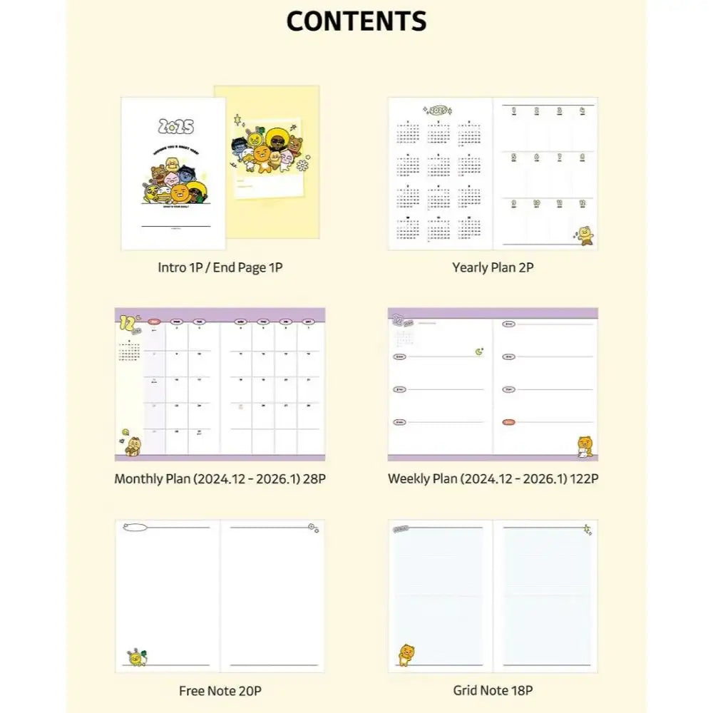 Kakao Friends - Seichee's 2025 Inspiring Diary - Kakao Friends - Diary - Harumio