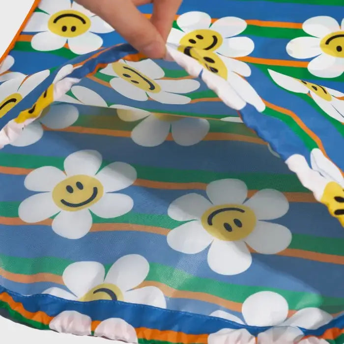 Wiggle Wiggle - Smile Stripe Blue String Bag - Wiggle Wiggle - String Bags - Harumio