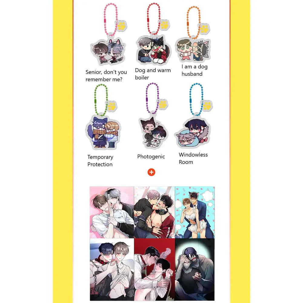 Dogism - Acrylic Keyring & Postcard set - Mr. Blue - Acrylic Keyring - Harumio