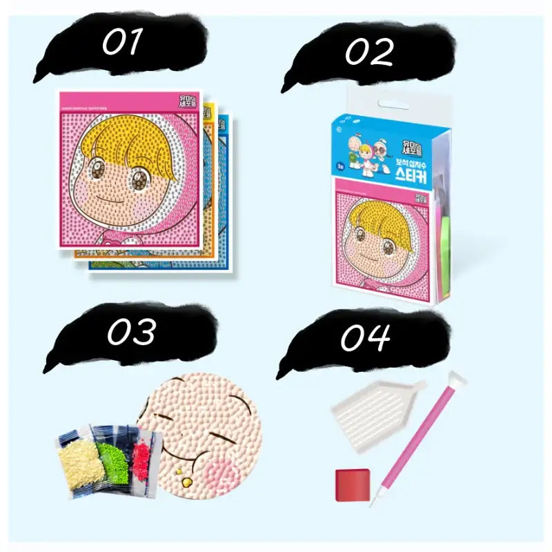 Yumi's Cells - Jewelry Cross Stitch Sticker - Webtoon Friends - Accessories, Toys - Harumio