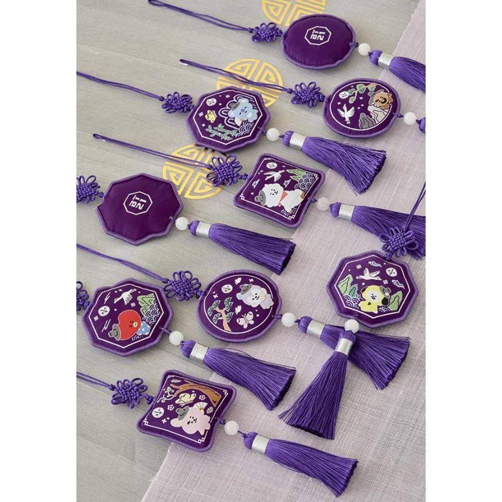 BT21 - Premium K-Edition Embroidered Tassel Keyring - Line Friends - Keyring - Harumio