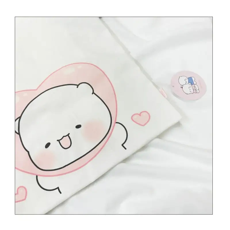 Ggongdal x Artrank - Healing Bear Shopper Bag - ARTRANK - Tote Bags - Harumio