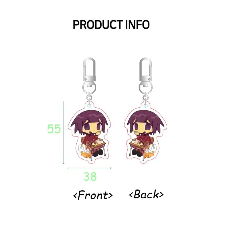 Rang & Paif - Acrylic Keyring Set - Webtoon Friends - Keyrings - Harumio