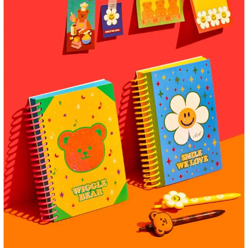 Wiggle Wiggle - Spring Notebook & Pen Set - Wiggle Wiggle - Stationary - Harumio