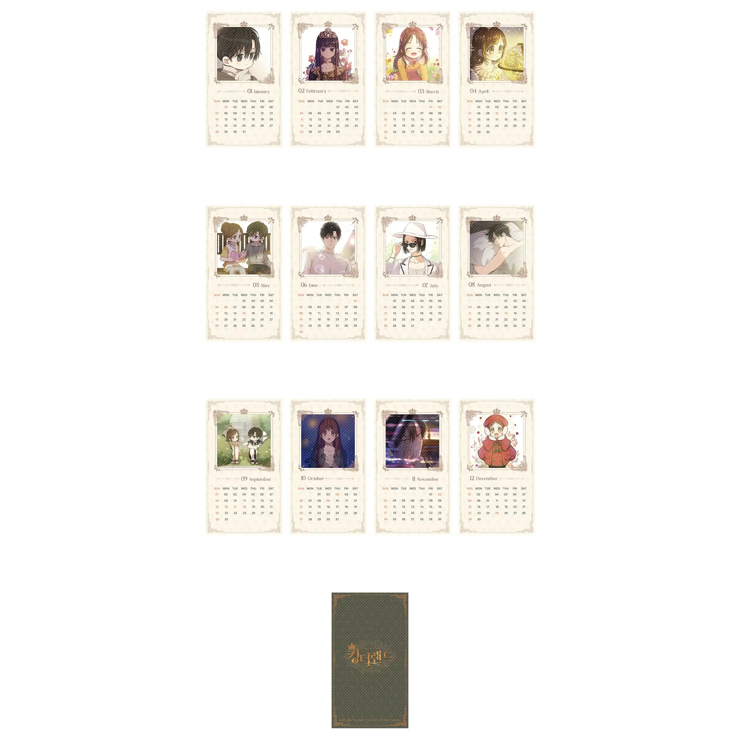 King the Land - Mini Calendar - King the Land - Home & Living, Accessories - Harumio