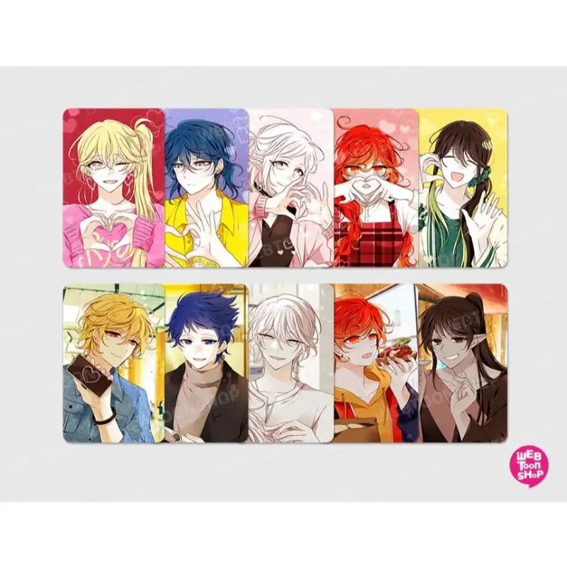 Heaven And Earth - Photo Card + Heart Button (Random) - Webtoon Shop - Accessories - Harumio