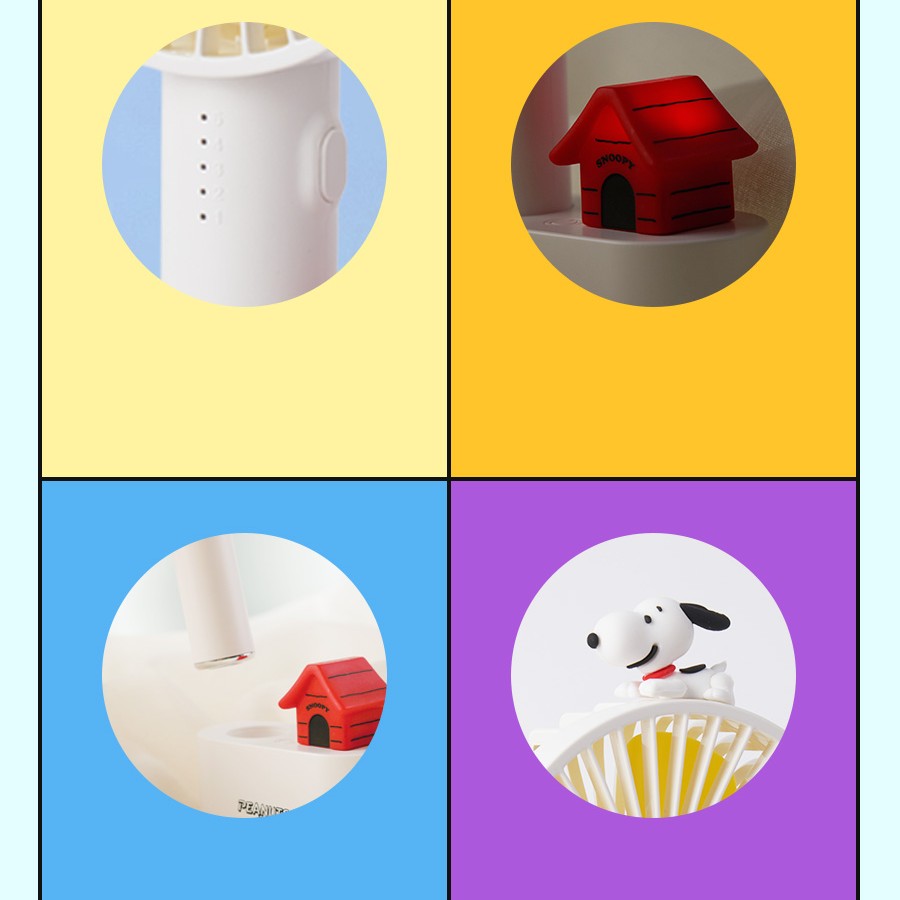 Bo Friends - Snoopy Mood Light Handheld Fan
