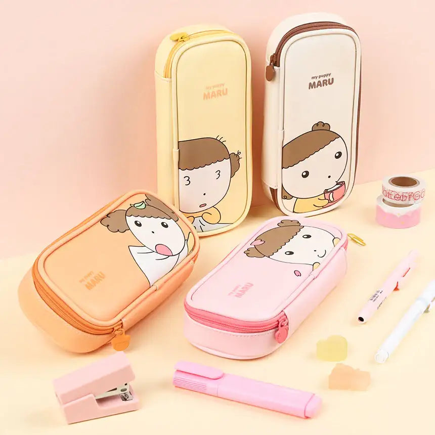 Maru Is a Puppy - Rectangular Multi Pouch - Webtoon Friends - Stationery - Harumio