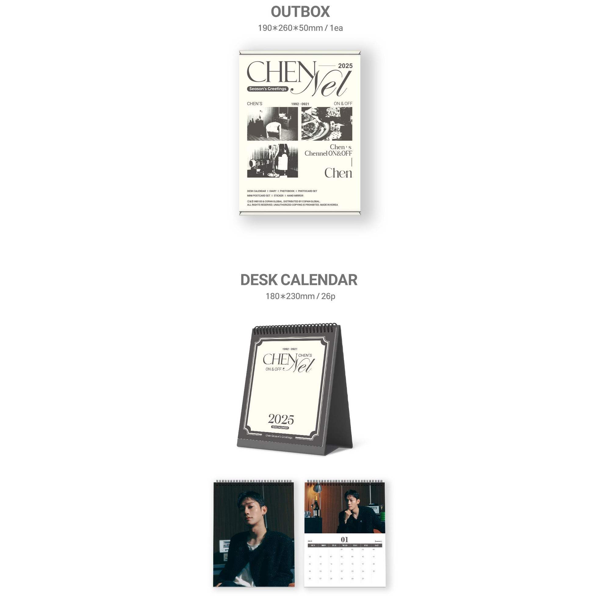 CHEN - 2025 Season's Greetings (Chen’s Chennel ON & OFF) - INB100 - Merchandise - Harumio