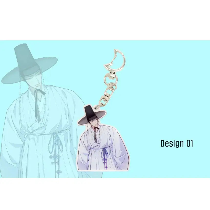 Hair Raising Desires - Acrylic Keyring - Secret Inside My Head - Acrylic Keyring - Harumio