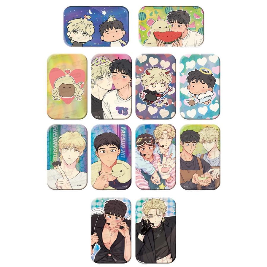 The Sacred Serpent's Seduction - Square Holographic Badge (Random)