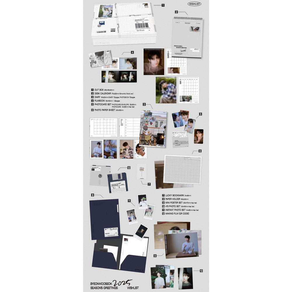 BYEON WOO SEOK - 2025 Season's Greetings - Baro Entertainment - Merchandise - Harumio