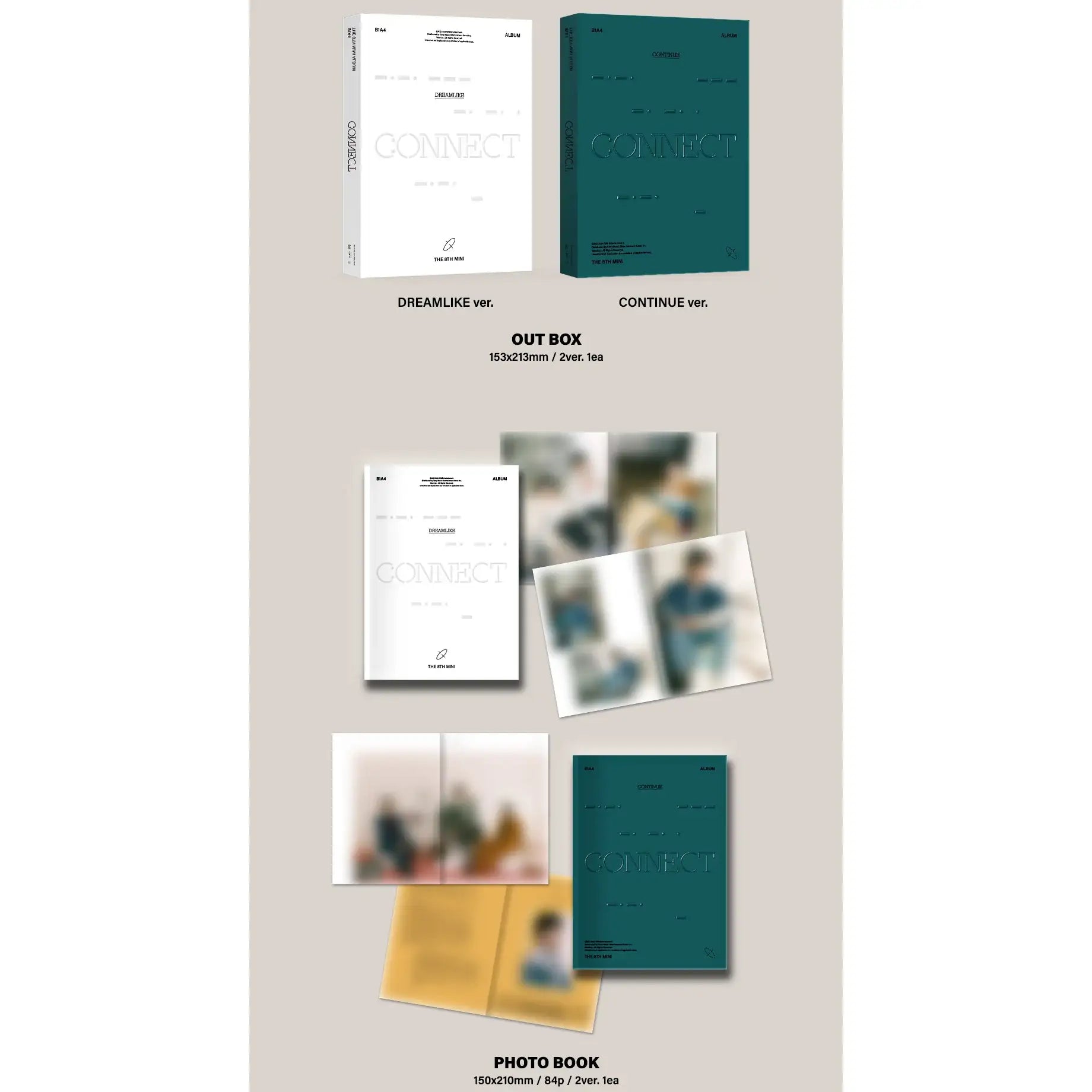 B1A4 - Connect : 8th Mini Album - WM Entertainment - Album - Harumio