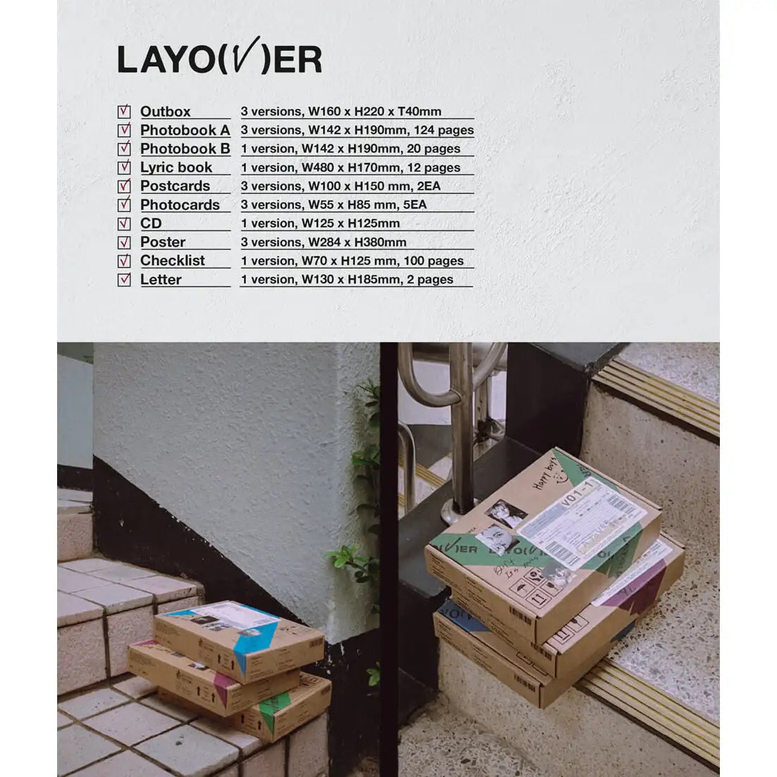 BTS V - Layover : 1st Solo Album (Weverse + Photobook Version) - BTS V - Album - Harumio