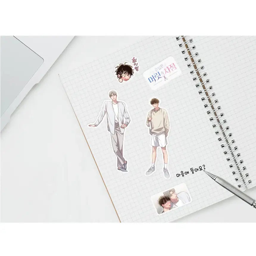 Hair Raising Desires - Removable Sticker Pack - Secret Inside My Head - Home & Living, Accessories - Harumio