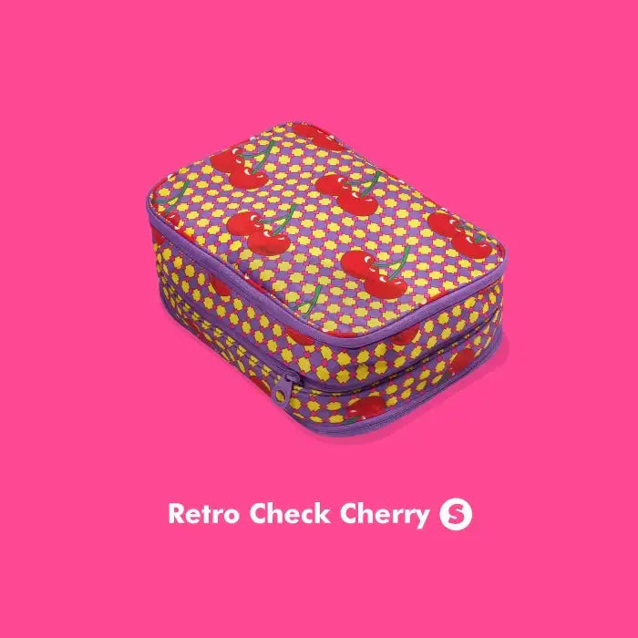 Wiggle Wiggle - Retro Check Travel Compression Pouch - Wiggle Wiggle - Pouch - Harumio