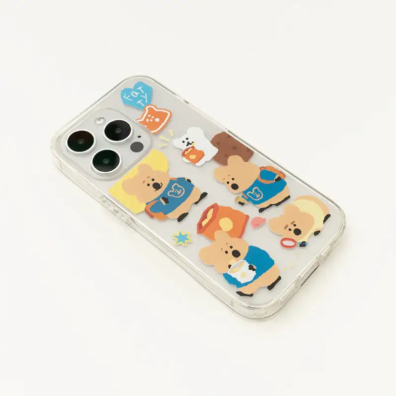 Dinotaeng - Fatty's Snack Time iPhone Case - Dinotaeng - iPhone Hard Cases - Harumio