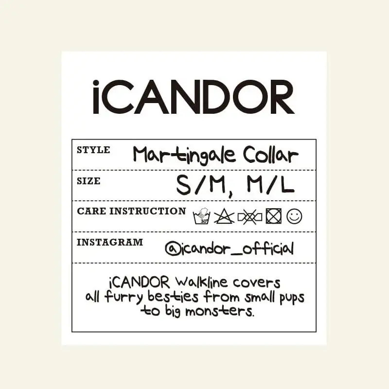 iCANDOR - Smooth Martingale Collar - iCANDOR - Pet Collars - Harumio