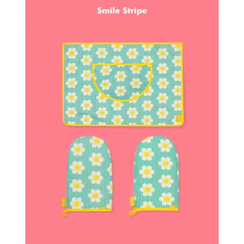 Wiggle Wiggle X Kieunse - Oven Gloves & Short Apron Set - Wiggle Wiggle - Home & Living, Accessories - Harumio