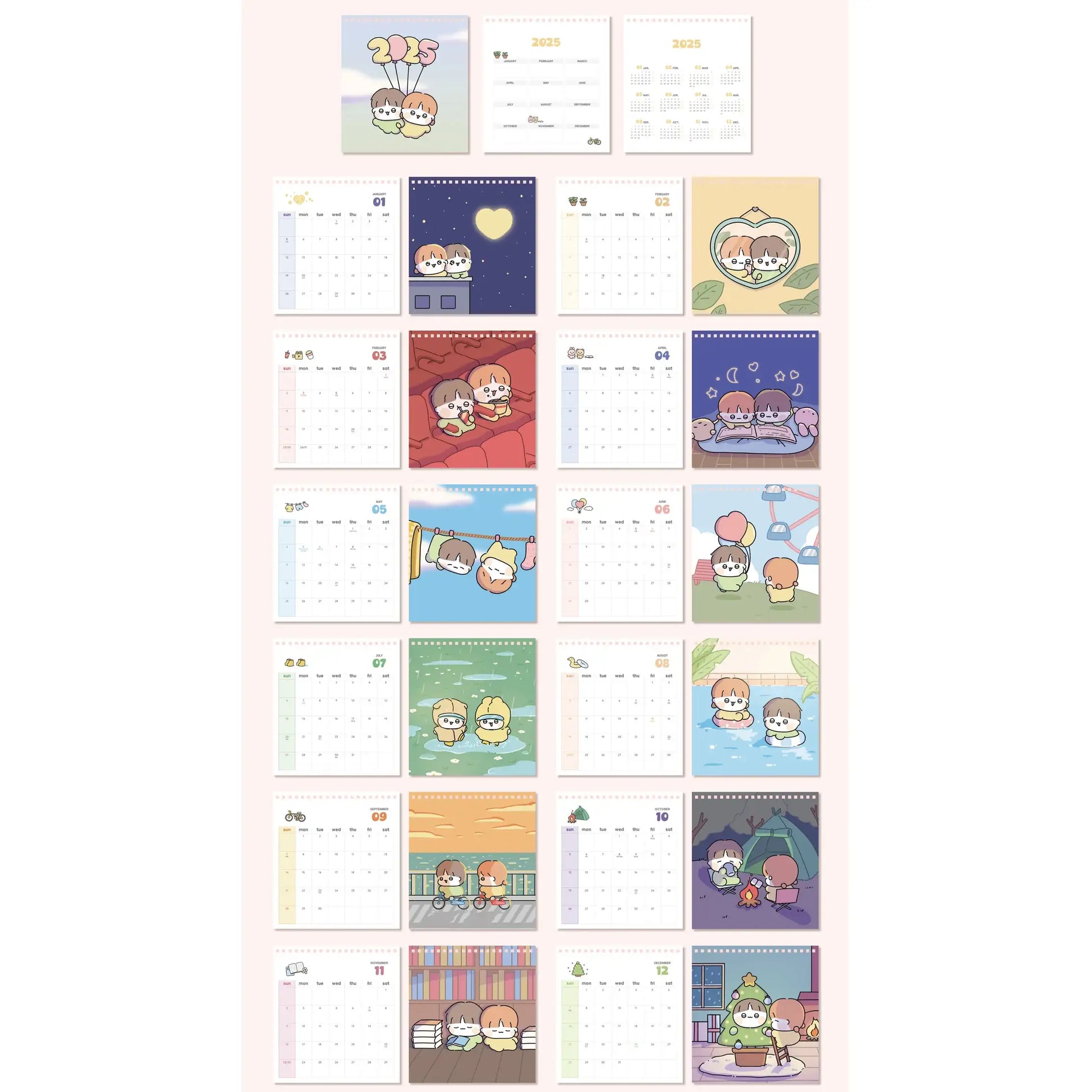 Popkey - 2025 Pojak Couple Calendar (tumblbug) - Popkey - Calendar - Harumio