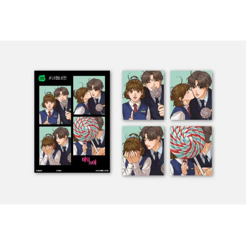 The Fox Club - 4 Web 4 Cut Photo Set - Webtoon Friends - Photos - Harumio
