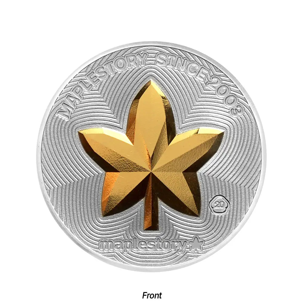 Korea Mint Corporation - MapleStory 20th Anniversary Gold-plated Silver Medal - Korea Mint Corporation - Home & Living, Accessories - Harumio