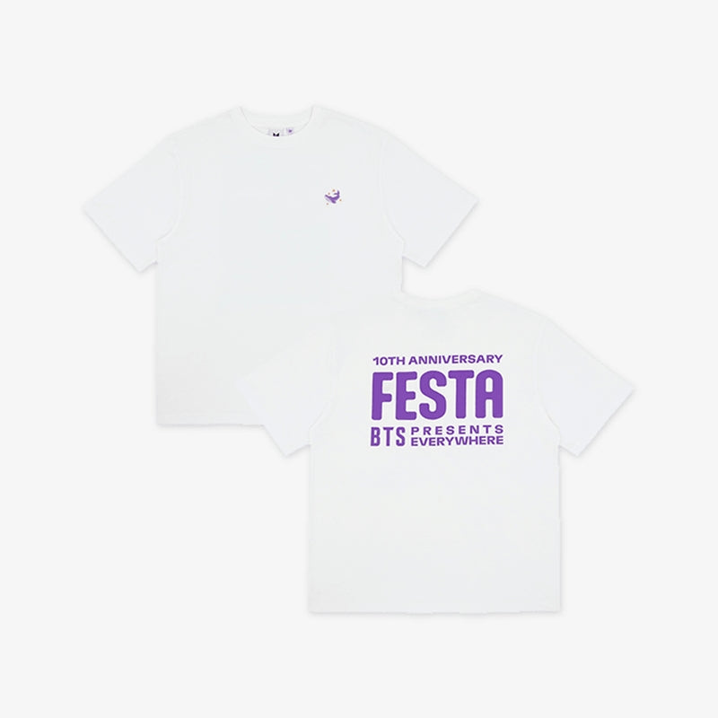 BTS - 10TH FESTA - S/S T-Shirt Logo