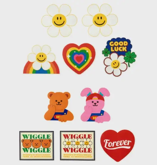 Wiggle Wiggle - Smile We Love Stationery Set - Wiggle Wiggle - Stationery Set - Harumio