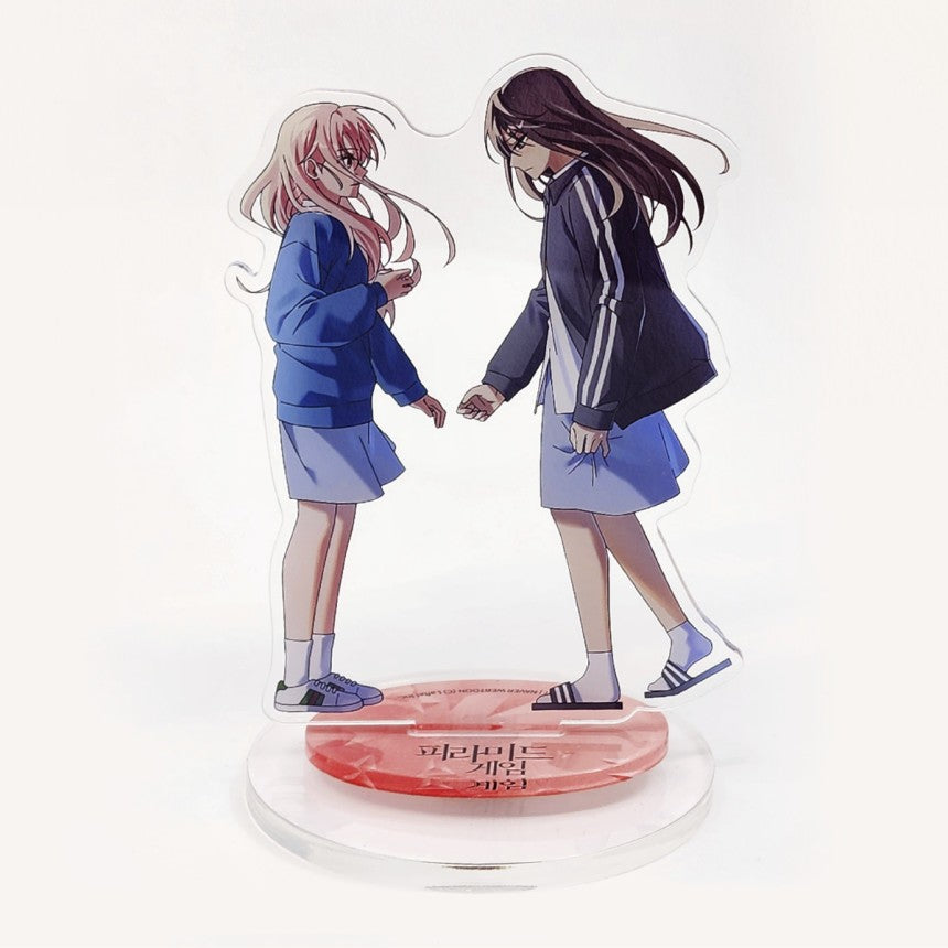 Pyramid Game - Harin & Ja-eun Rotating Acrylic Stand & Postcard Set