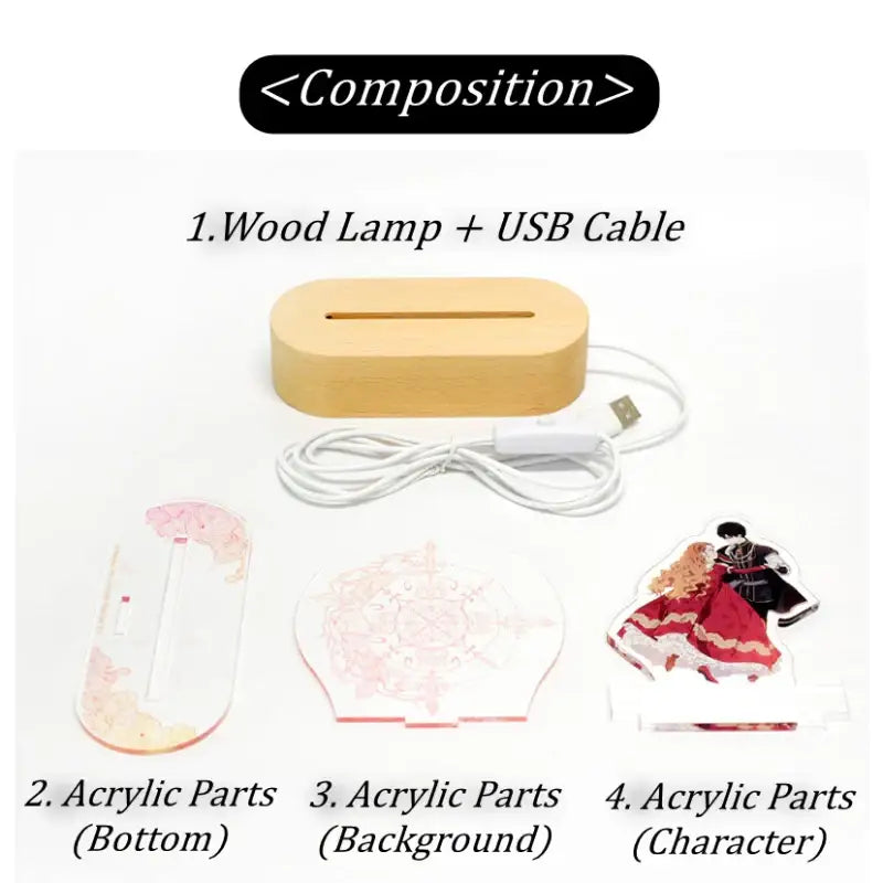 I Shall Master This Family - Acrylic Mood Lighting - Soone Content - Acrylic Mood Light - Harumio
