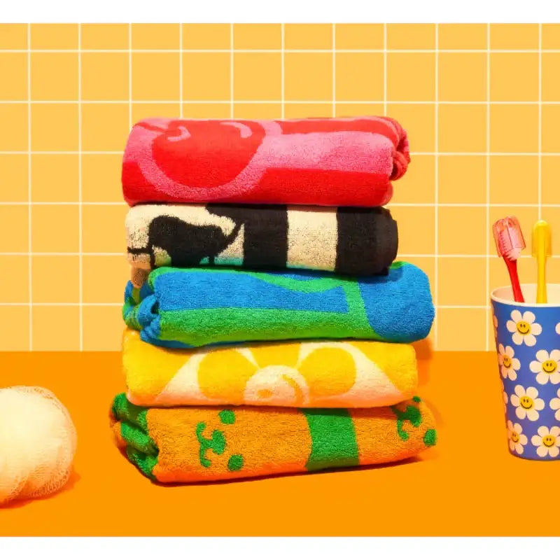 Wiggle Wiggle - Face Towel Set 2 - Wiggle Wiggle - Home & Living, Accessories - Harumio